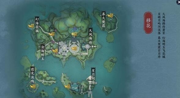 天涯明月刀手游燕云胜景录所在地点介绍