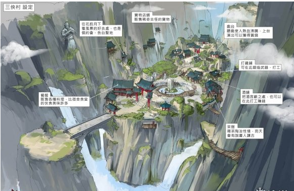 侠隐阁三峡村各地位置分享